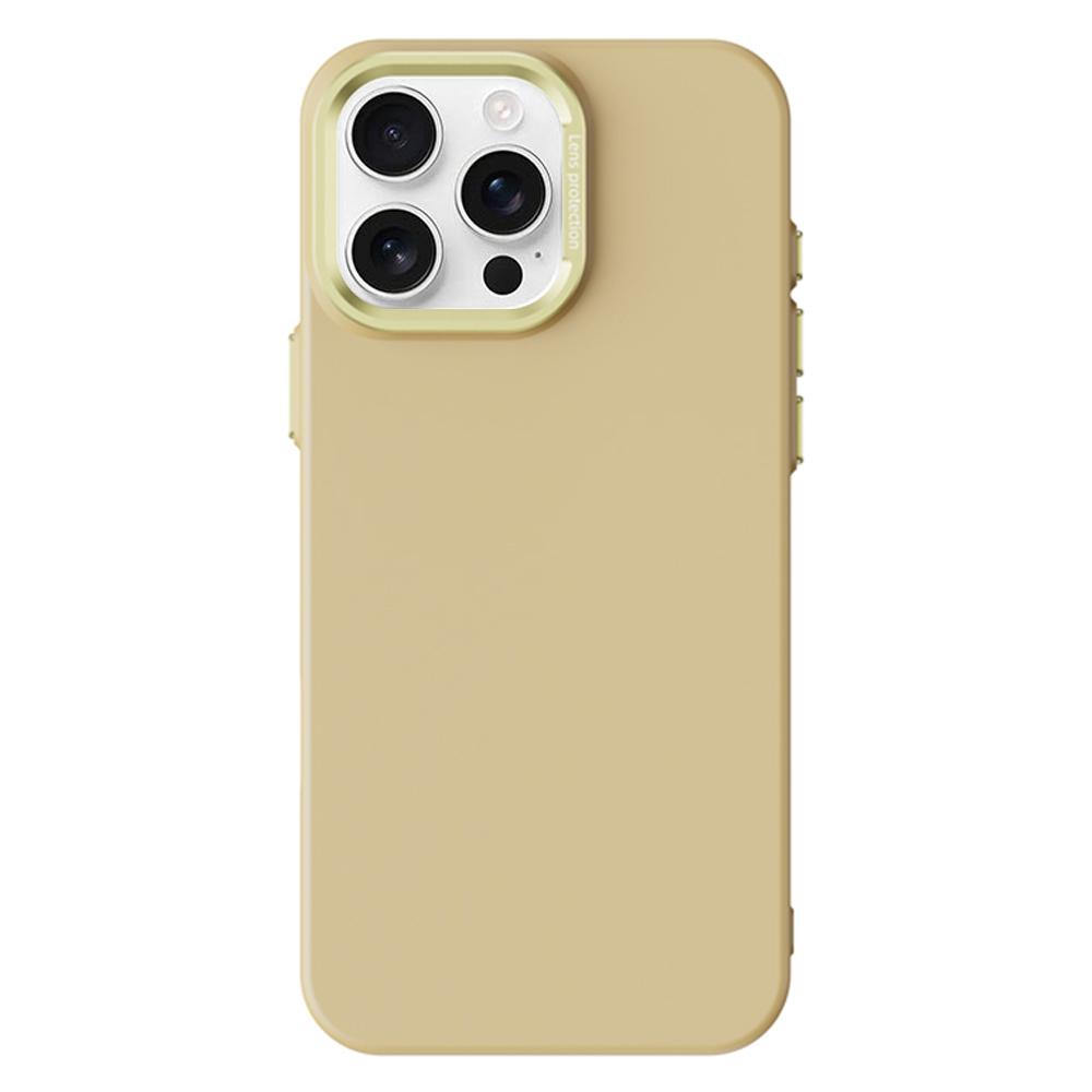 For iPhone 16 Pro Magnetic Case Plant-based Fiber + PC Phone Cover with Metal Lens Frame