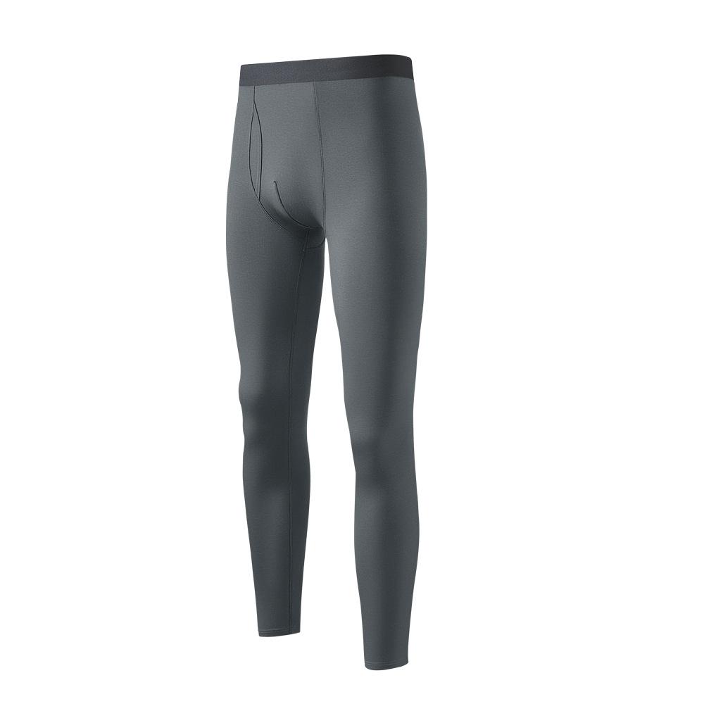 

Мужская хлопковая термобельё высокого качества, нижнее бельё, пижамные штаны для мужчин, брюки с эластичным поясом, осенне-зимняя одежда XL темно серый