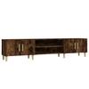 VidaXL Meuble TV chêne fumé 180x31,5x40 cm bois d'ingénierie 816261