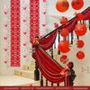 Double Happiness Wedding Stair Decor: Groom & Bride Side Pendant