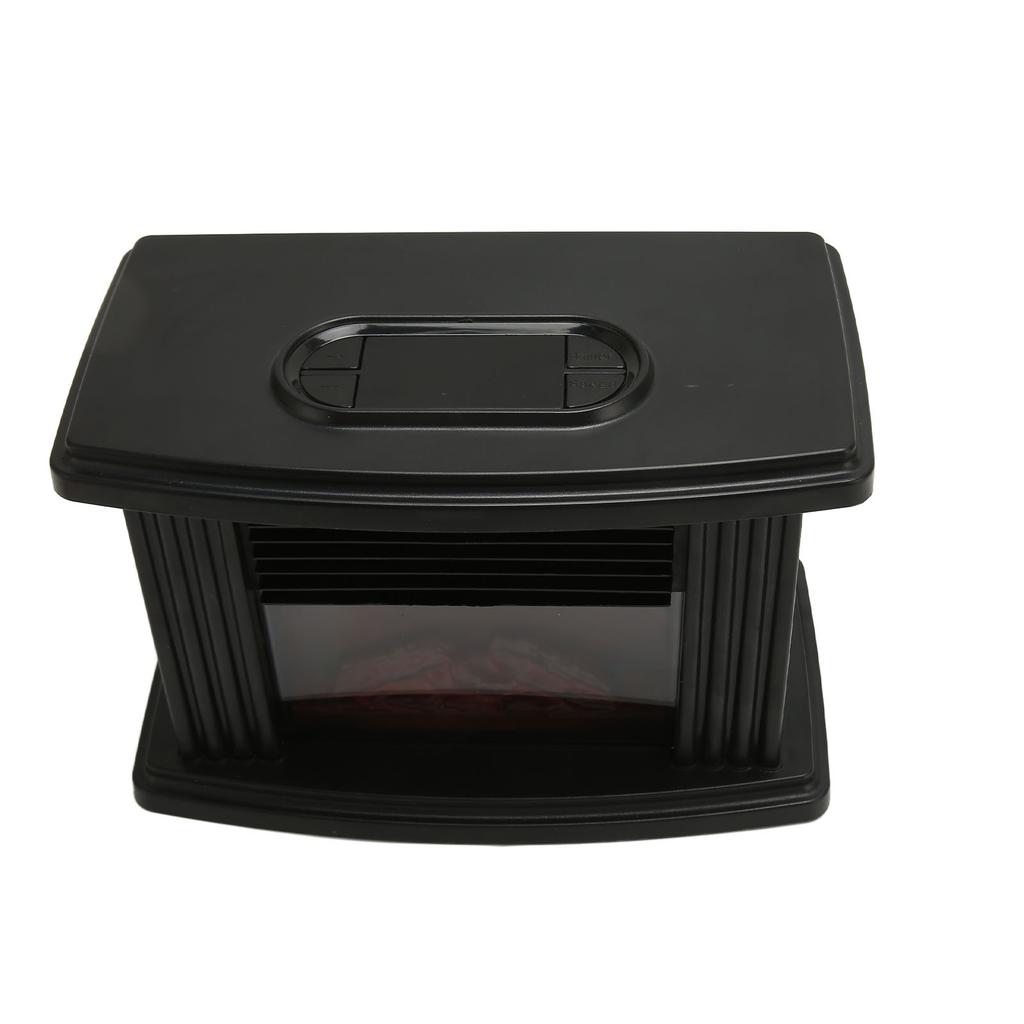 Mini Electric Fireplace Heater Simulated Flame Efficient Heating Quiet Operation Portable Fireplace Stove with Remote
