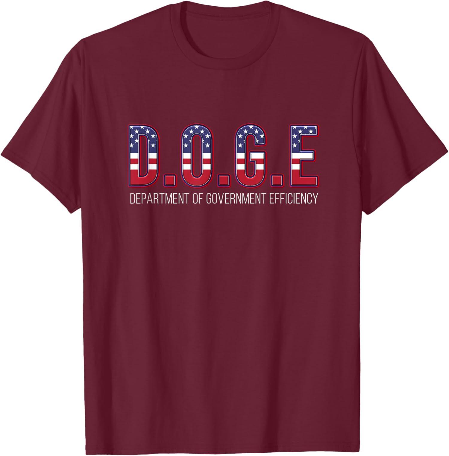Doge Department of Government Efficiency Unisex T-Shirt S разноцветный