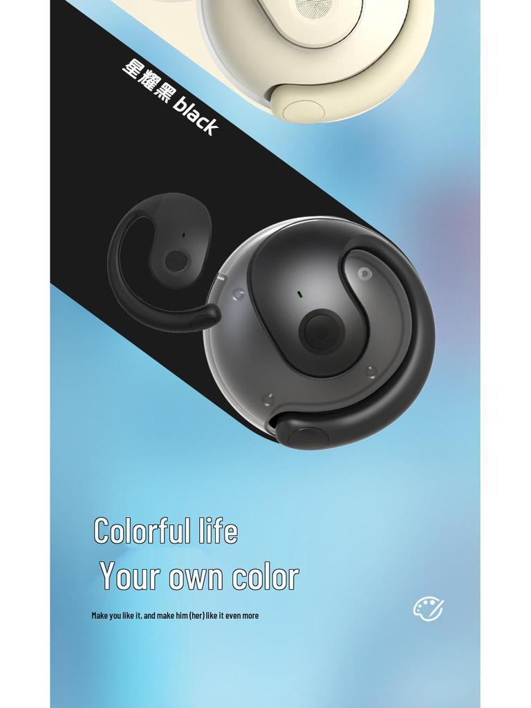 2025 JM13 Bluetooth Ear-Hook Earphones with Smart Noise Cancellation and Extended Battery Life for Sports