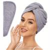 Microfiber Hair Towel Wrap Soft Quick Dry Hair Drying Cap Anti Frizz Hair Turban Bathroom Accessory
