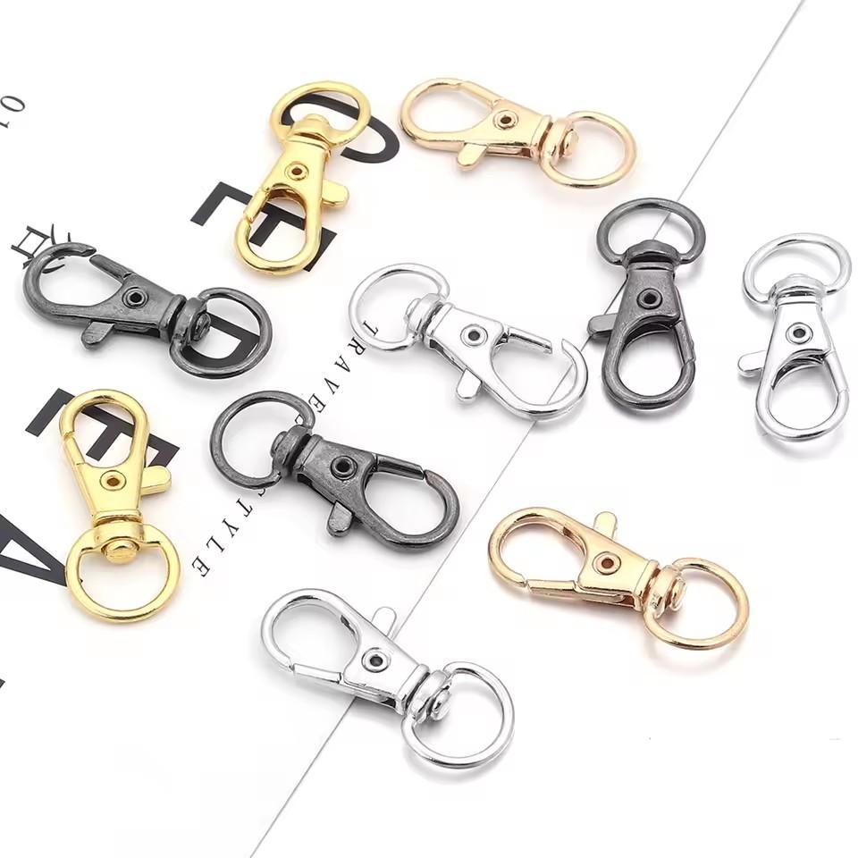 10/20/100/Lot Vergoldete Versilberte Schmuckzubehör Karabinerhaken für Halskette&Armbandkette DIY