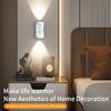 LED Motion Sensor Wall Lamp Dual Head Night Light 3 Color Dimmable Wireless Magnetic Spotlight For Bedroom Closet Stair Lighting