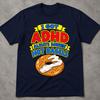 Bagel ADHD Shirt, I Got ADHD Always Downin' Hot Bagels Tee, Cream Cheese Breakfast Retro Comic Graphic, Funny Neurodivergent Foodie Gift