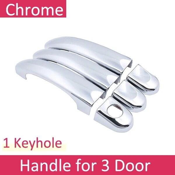 Cubierta de manijas cromadas para Volkswagen VW Transporter T5 2003~2015 Multivan California Caravelle Accesorios para automóviles Adhesivos 2005 2010