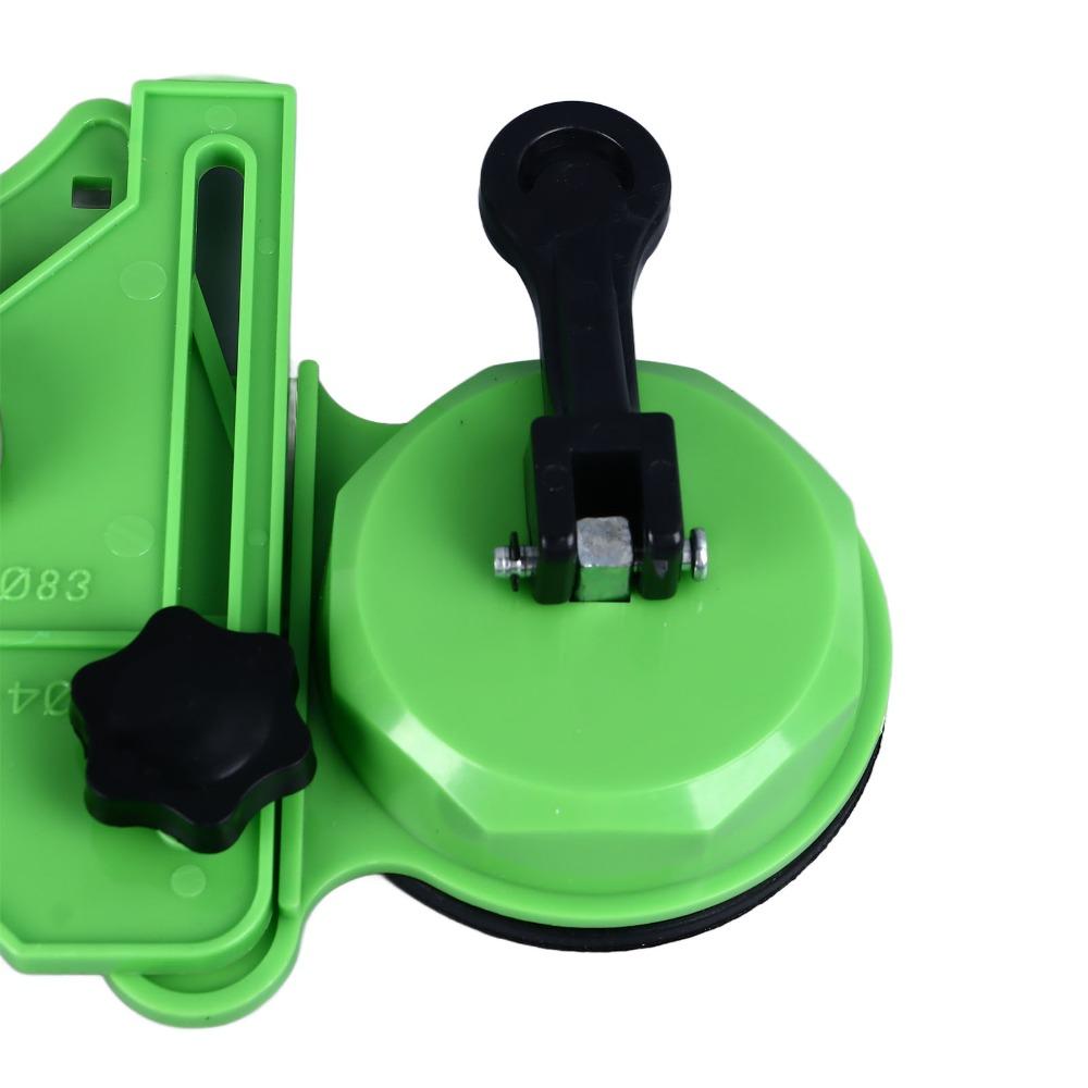 Adjustable Drill Guide Jig Double Vacuum Suction Bases Tile Hole Cutter  For Ceramic Tile