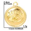 10pcs/Lot Gold Color 3D Dragon Heart Charm Sun Evil Eye Cross Stainless Steel Pendants For Jewelry Making Supplies DIY Earrings