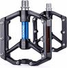 CXWXC Aluminium-Plattform-Fahrradpedale mit Pins und Reflektoren, Maschinell bearbeitet
