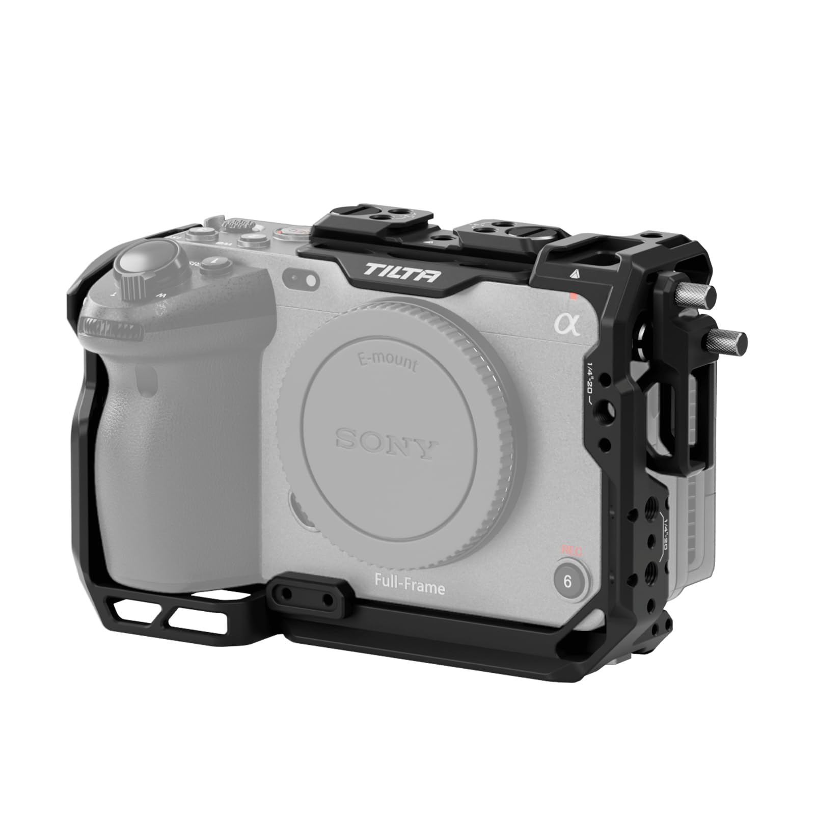 

TILTA FX3 FX30 Cage, Full Camera Cage for Sony FX3 FX30 with HDMI Cable Clamp Attachment, Black, TA-T16-FCC-B