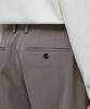 Musinsa Standard Heavyweight Fleece-Lined Wide Hidden Elastic Waist Slacks [Dusty Beige]
