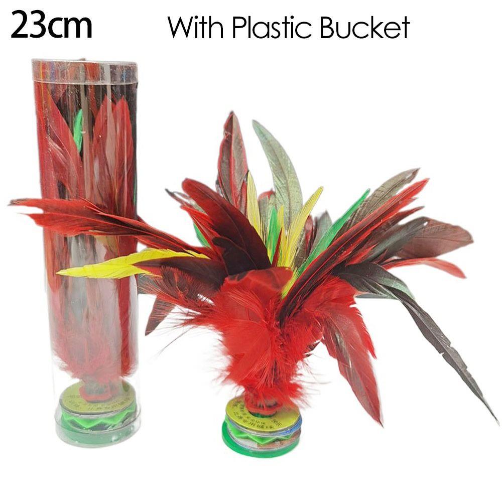 New Colorful Feathers Kick Shuttlecock Chinese Jianzi Foot Sports Outdoor Toy Game Entertainment Foot Kick For Physical Exercise