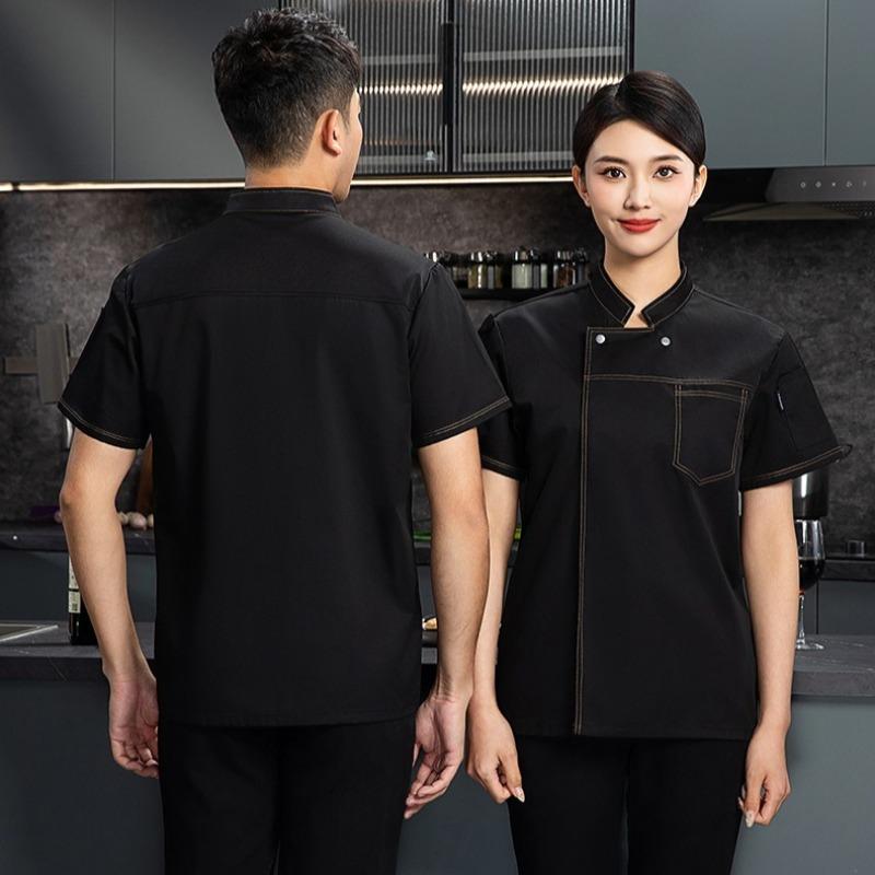 Chef Summer Breathable - Kitchen Uniform Lightweight, Short Sleeve, for Men & Women Cooks, Chefs, Restaurant Staff