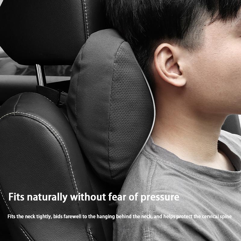 Suede Car Headrest Waist Seat Support Seat S Class Soft Car Neck Pillow For Xiaopeng Xpeng G9 X9 G6 P7 P7i P5 G3 Car Accessories