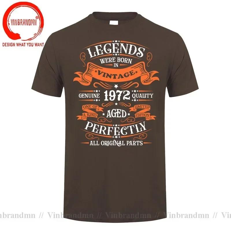 Vintage Legends Were Born In 1972 Tshirt Made In 1972 Limited Edition All Original Parts T Shirt Perfect Birthday Gift Clothing
