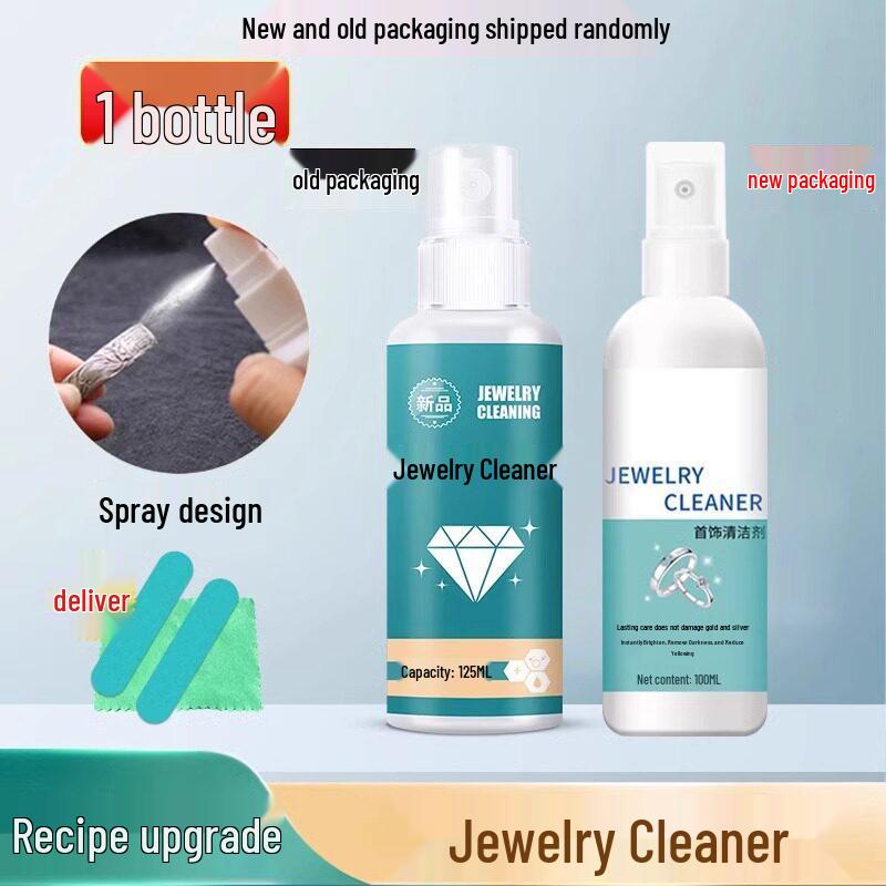 Silver Jewelry Cleaner Spray - Anti-Oxidation Maintenance for Pure Silver Necklaces and Earrings