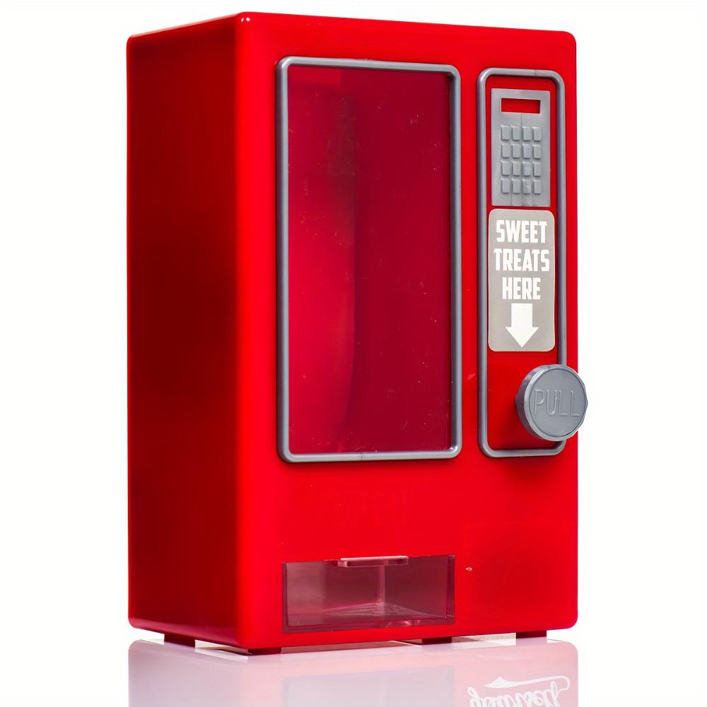Plastic Mini Candy Vending Machine Candy Dispenser Portable Bank Deposit Box Sweets Machine Nice Gift For Children Home Ornament