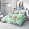 Crayon Shin-chan Cartoon Print Pure Cotton 4-Piece Duvet Cover & Bed Sheet Set for Kids' Dormitory.