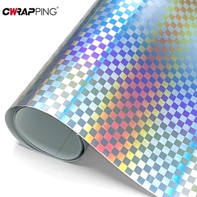 Autoaufkleber Vinyl Silbernes Gitter Folierung Aufkleber Folierung Karbonfaser Folien Auto Karosserie Dekoration Aufkleber für Motorrad Auto Zubehör