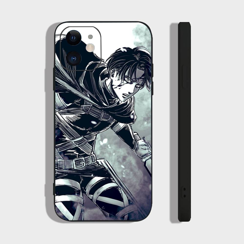 

Чехол для телефона Levi Ackerman Attack On Titan Для IPhone 17 Air 16 15 14 13 Pro Max 11 12 Черный Силиконовый Чехол IPHONE 16PRO