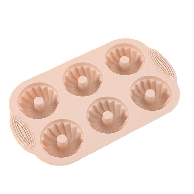 Cake Mold Food Grade Silicone Donut Cake Mold Non-Stick Easy Release Baking Mold for Muffins Cupcakes Kitchen Cooking Accessory