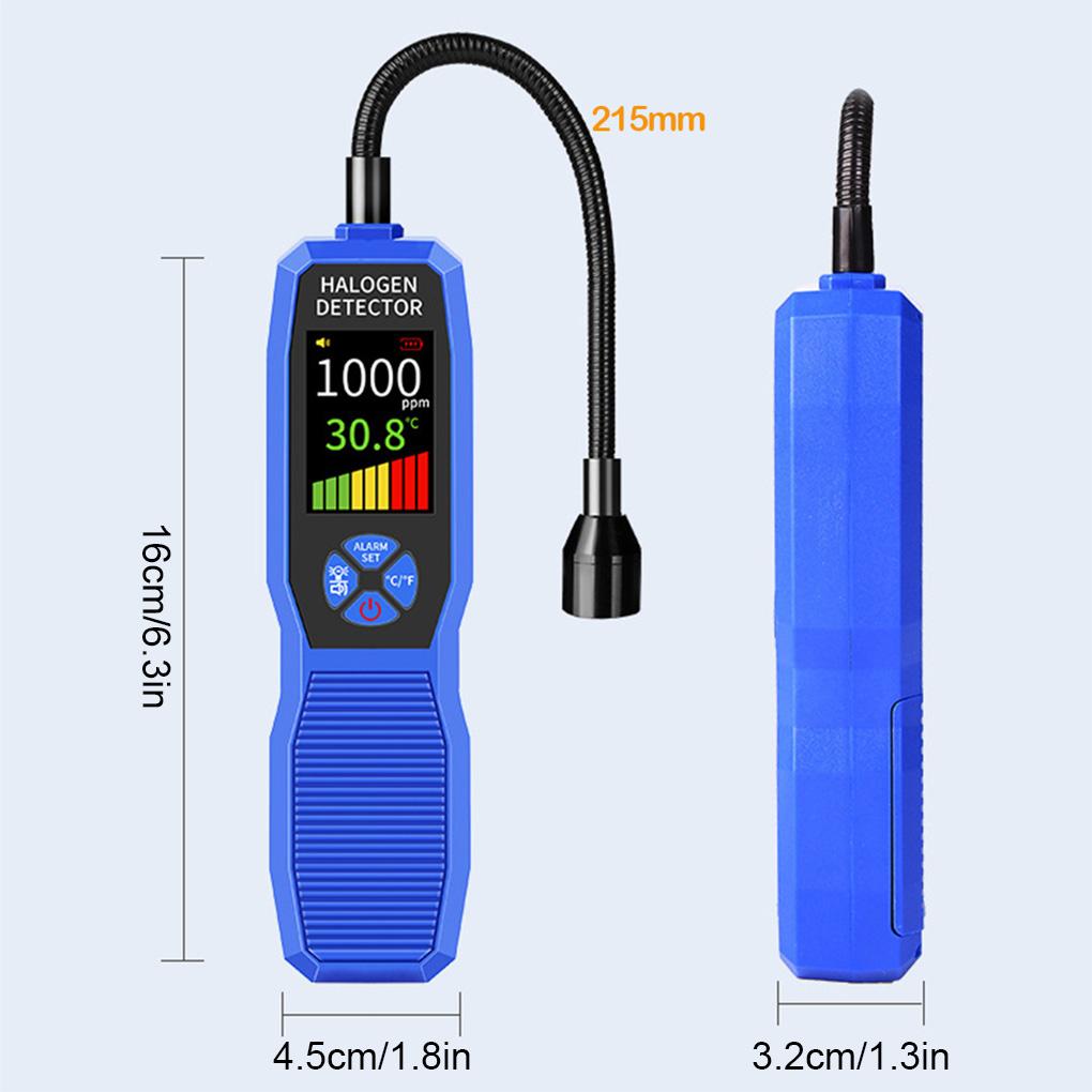 TM618 Refrigerant Detector Refrigerant Halogen Leak Detector High Sensitivity Air Conditioning Leak Gas Leak Detection Tool