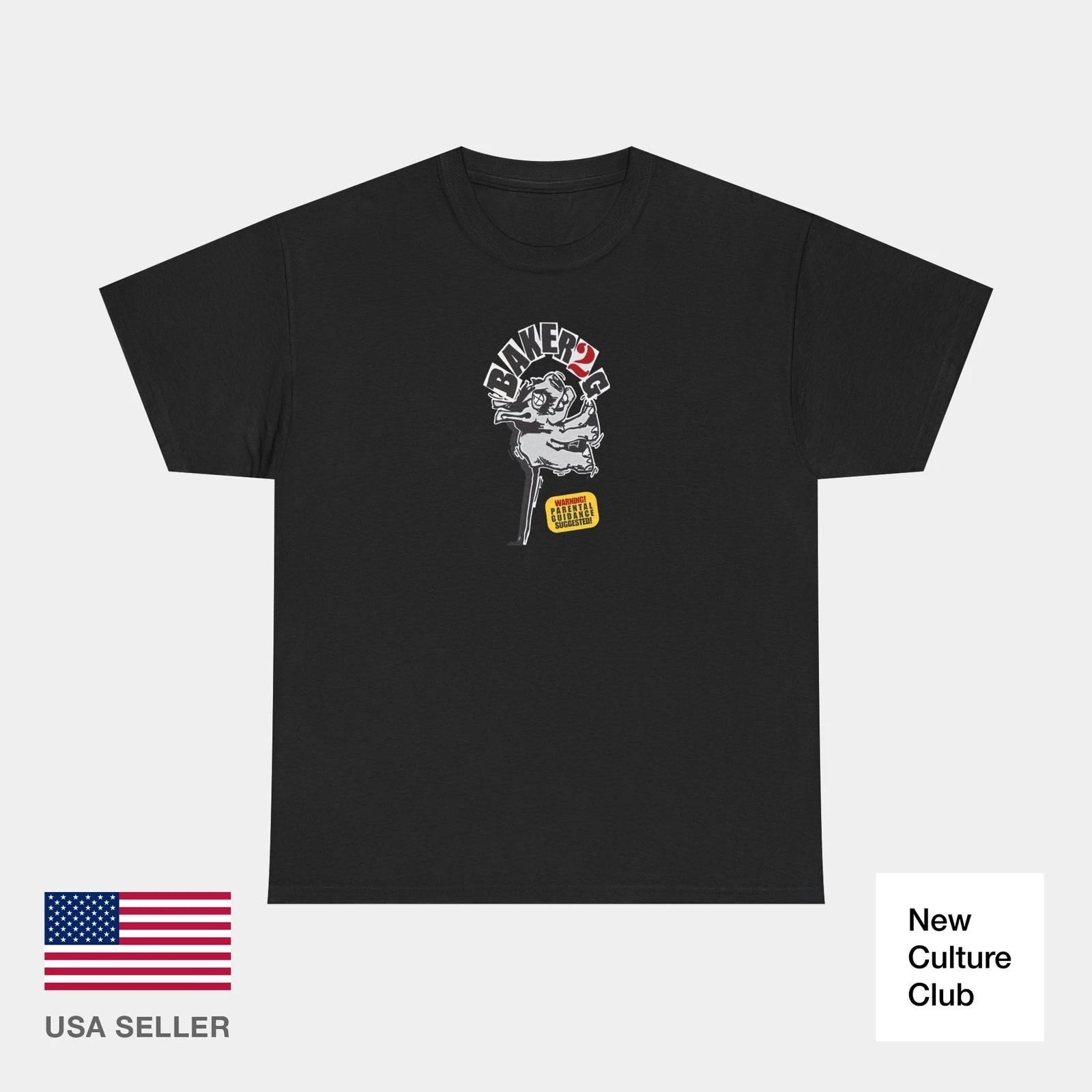 baker2g baker skateboards Видео Винтажный Логотип Ретро Классика Скейт Футболка Принт XL