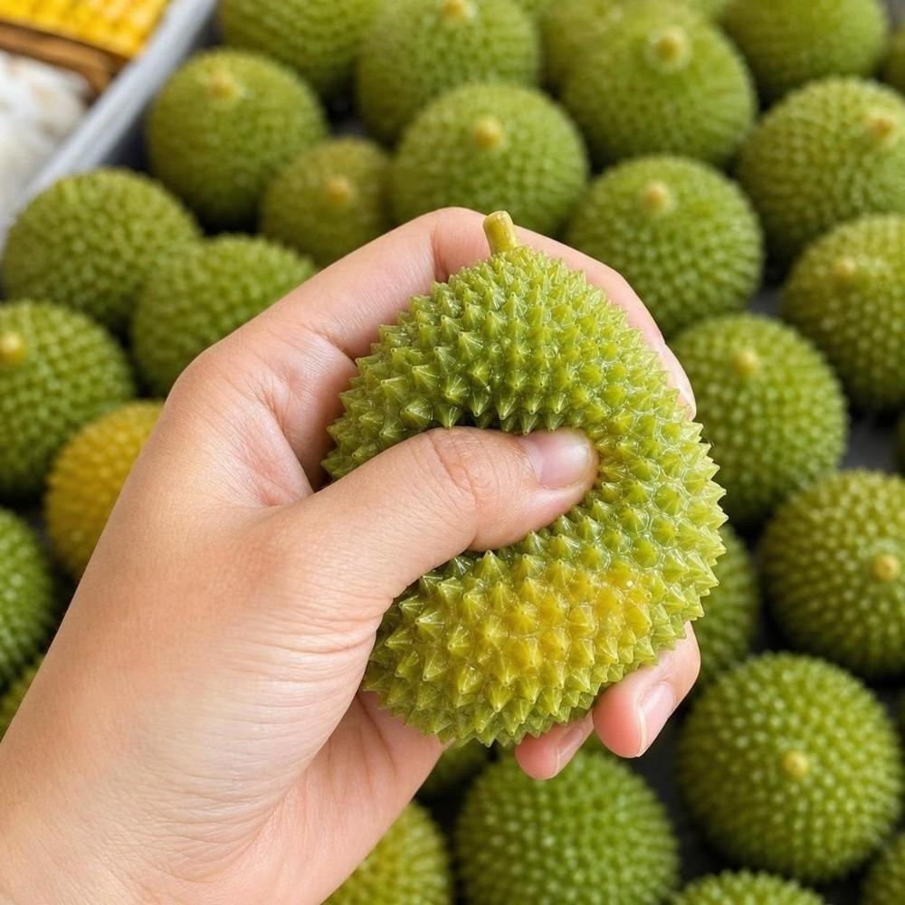 Crunchy Crackling Durian Squishy Toy Color-Changing Fruits Pinch Children's Gifts