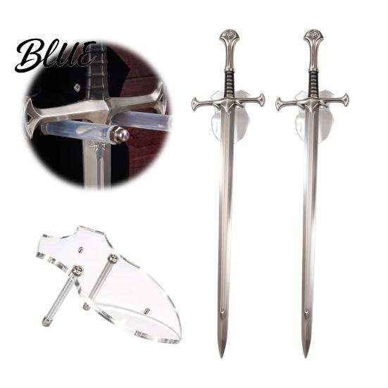 Sturdy Black Swords Easy Mounted Vertical Space Wall Rack Mount Acrylic Saving Holder Display Stand