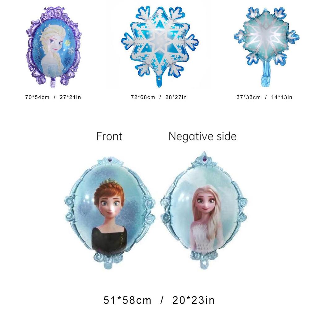 Snowy Princess Elsa Anna Balloons For Frozen Themed Party