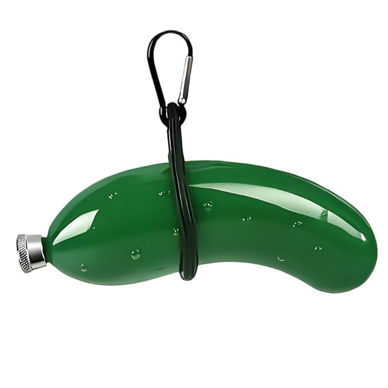 Stainless Steel Cucumber Shaped Hip Flask Whiskeys Bottle Liquor Drinkware For Parties And Gatherings