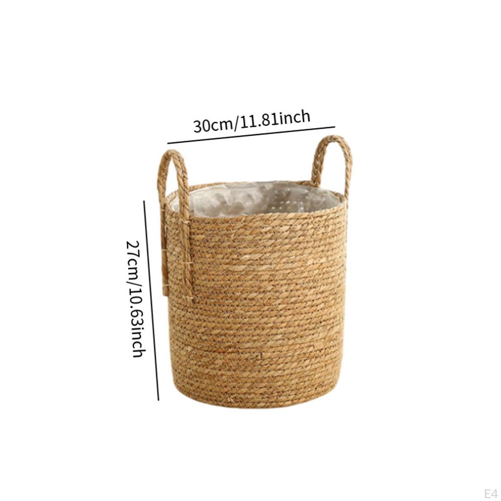 Flower Pot Cover Woven Plant Basket Vase Holder Braided for