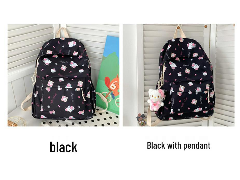 Large Capacity KT Cat Cartoon Backpack for Girls and Students