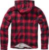 Winter Jacket Brandit Lumberjacket Hooded Red/black