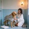 Pet Bathrobe With Coral Fleece Absorbent Towel For Dogs And Cats