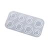 Resin Ring Molds Silicone Ring Molds Assorted Sizes Ring Casting Mold Cat Ears/Circle Jewelry Molds for Pendant Earrings