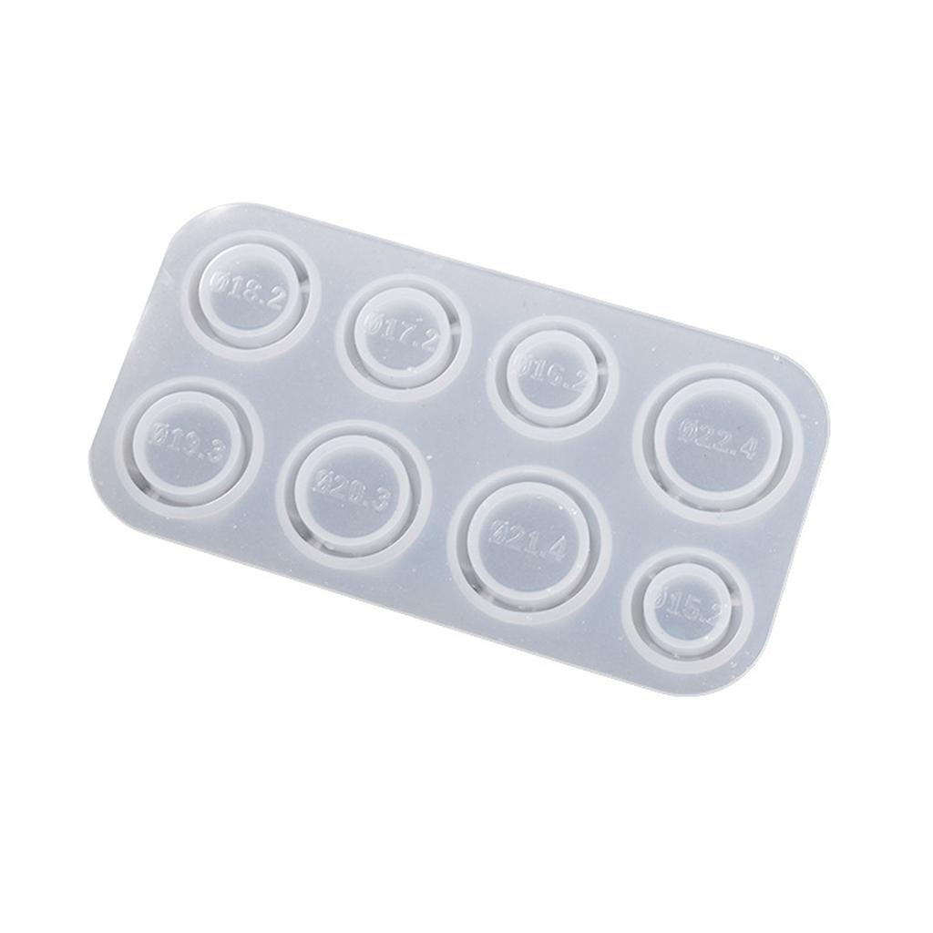 Resin Ring Molds Silicone Ring Molds Assorted Sizes Ring Casting Mold Cat Ears/Circle Jewelry Molds for Pendant Earrings
