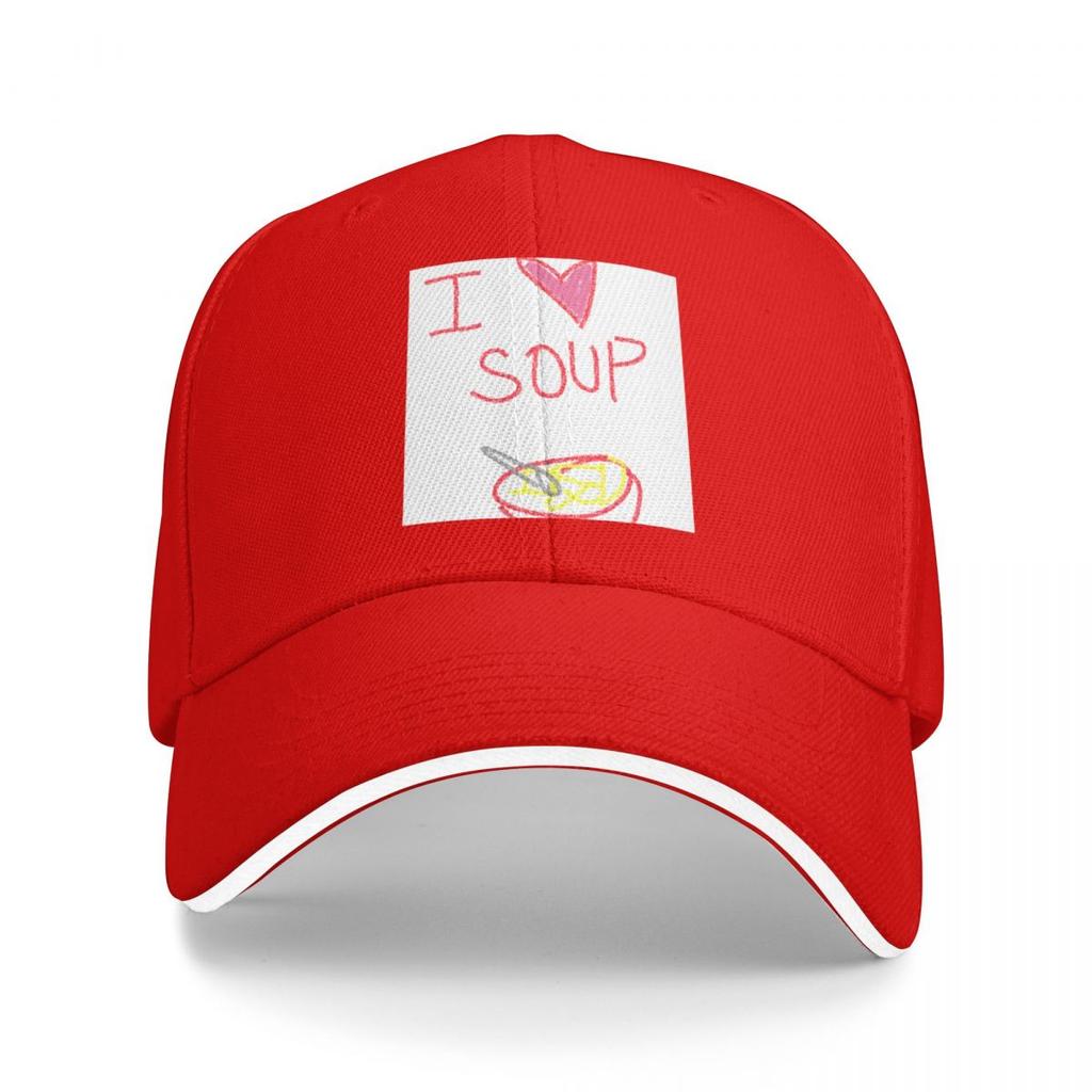 I love soup Baseball Cap Hat Beach Wild Ball Golf Wear Luxury man cap Men Womens