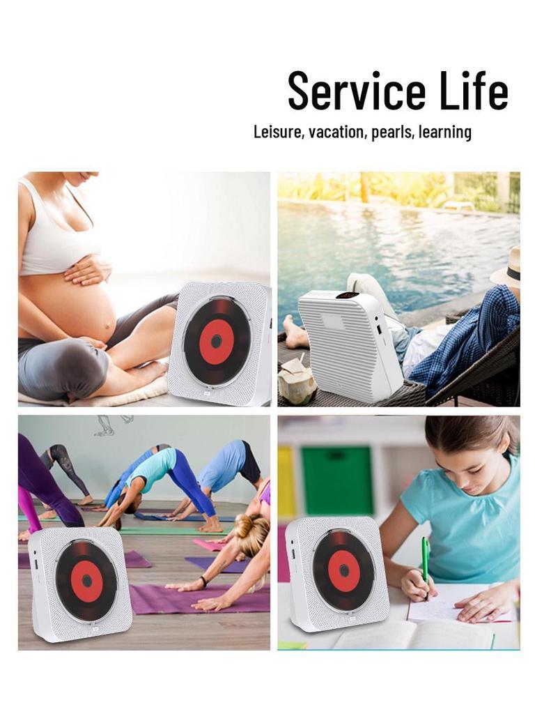 Children's Bluetooth English Learning CD Player with USB