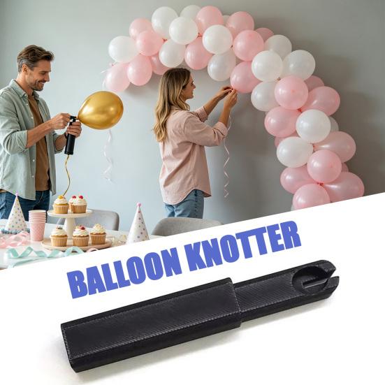 3D Printed Balloon Knotter Tool, Lightweight Tying Helper for Latex Balloons, Fast Knotting Aid Kids, Adults, Party Setups