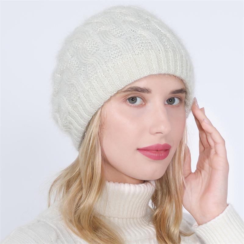 Căciulițe de iarnă pentru femei Seturi de gheață de culoare degradată Pălărie tricotată Mai încălzit Moda în aer liber Rezistent la vânt îngroșat Tie Dye Esarfă Pălărie pentru femei