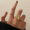 10-Piece Star and Moon, Heart, and Leaf Knuckle Ring Set - Creative Retro Women's Rings