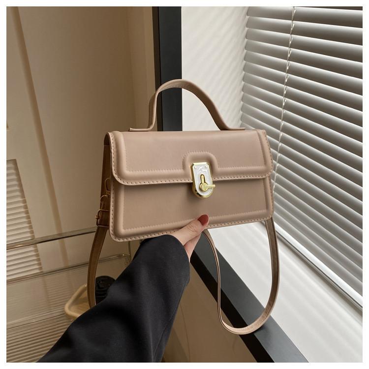 

Trendy Street Style Pu Leather Handbag For Women Spring Summer 2023 Large Size Square Bag хакі