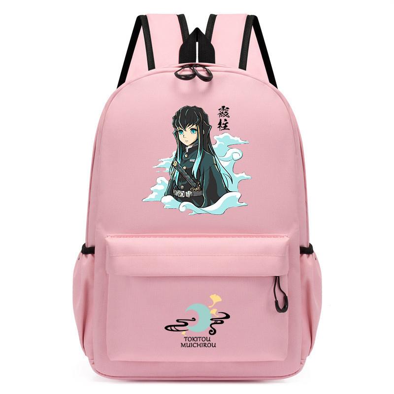 Student School Demon Slayer Print Backpack Casual Waterproof Small Bag