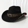 Neutral European and American style couple's woolen fisherman hat, wide-brimmed fedora, cowboy hat, jazz hat for spring and summer