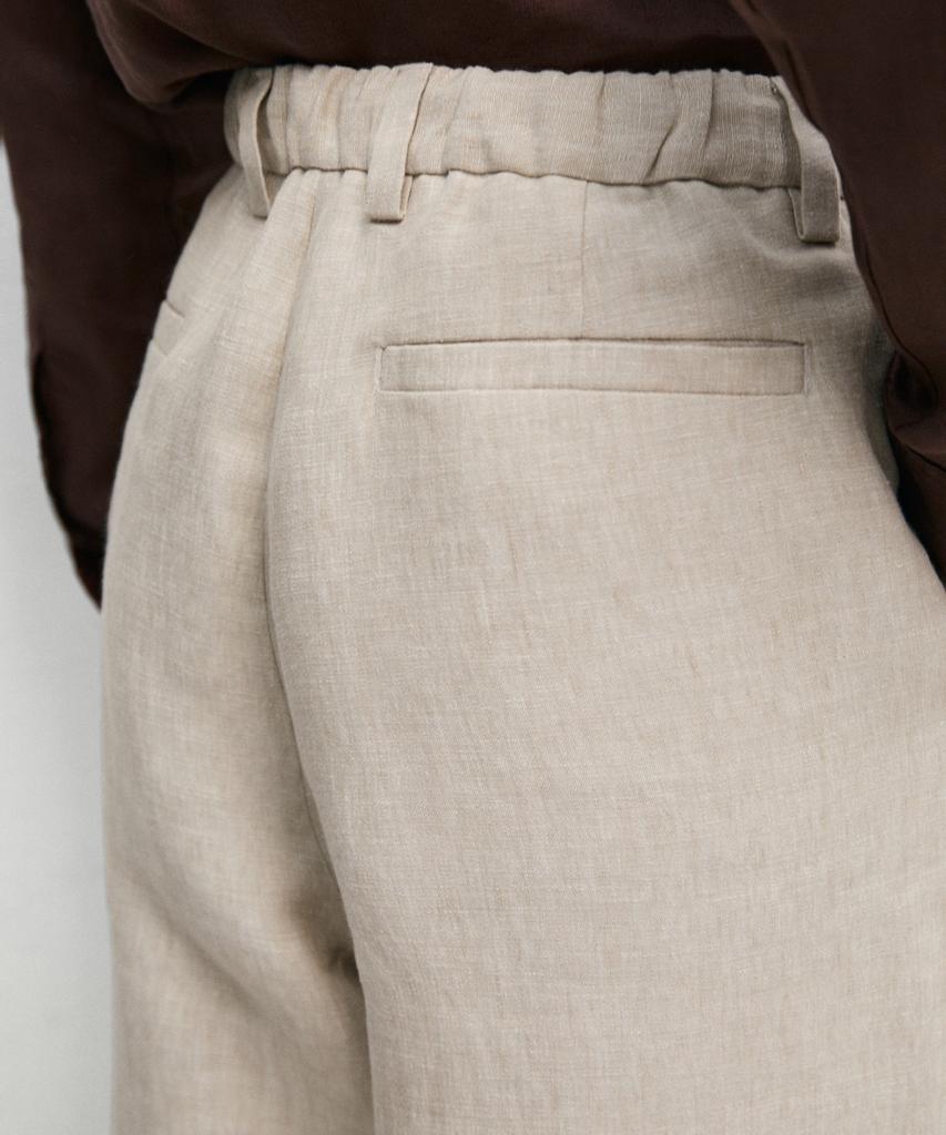 Masimodutti 100% Linen Total Look Pants