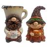 Cute Gnome Figurines Coffee Ornaments, Resin Figurines, Decorative Tabletop Cafe Soft Furnishings Centerpiece for Bar Decor & Lovers Lover Gifts