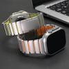 Titanium Silicone Band for Apple Watch Ultra 3 2 49mm Series 11 10 46mm Luxury Bracelet for Iwatch 9 8 7 6 5 SE 45mm 44mm Strap